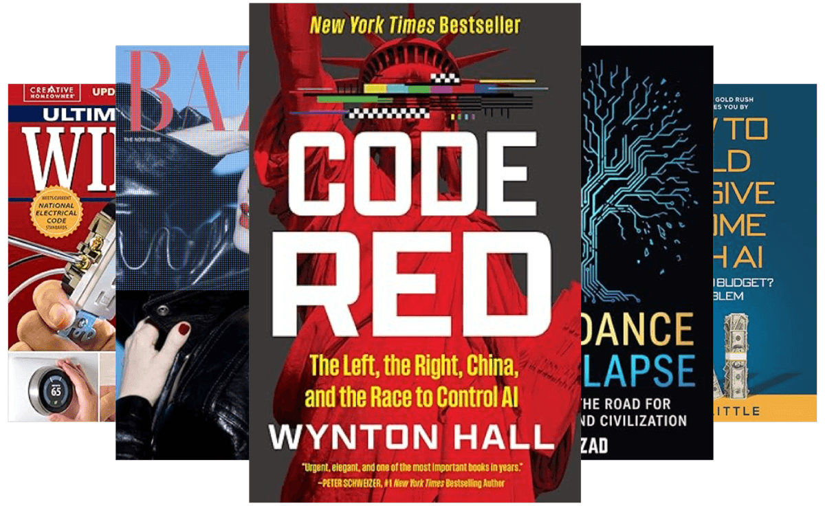 Stack of published books